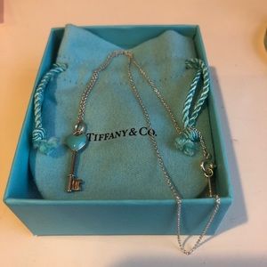 Tiffany Heart Key Pendant